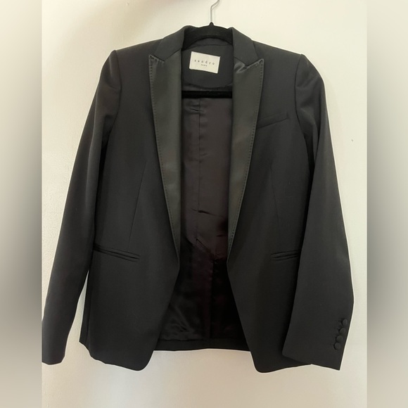 Sandro suit (black) - blazer and matching pants - Picture 2 of 6